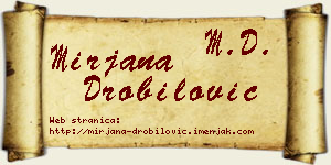 Mirjana Drobilović vizit kartica